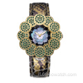 Orologio al quarzo da donna in stile vintage in stile vintage